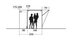 Outwell Newburg 160 Poled Drive Away Awning -Outdoor Camping Store 111101 newburg 160 drawing other5