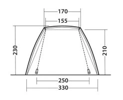 Outwell Woodcrest Drive Away Awning -Outdoor Camping Store 111167 woodcrest drawing other5