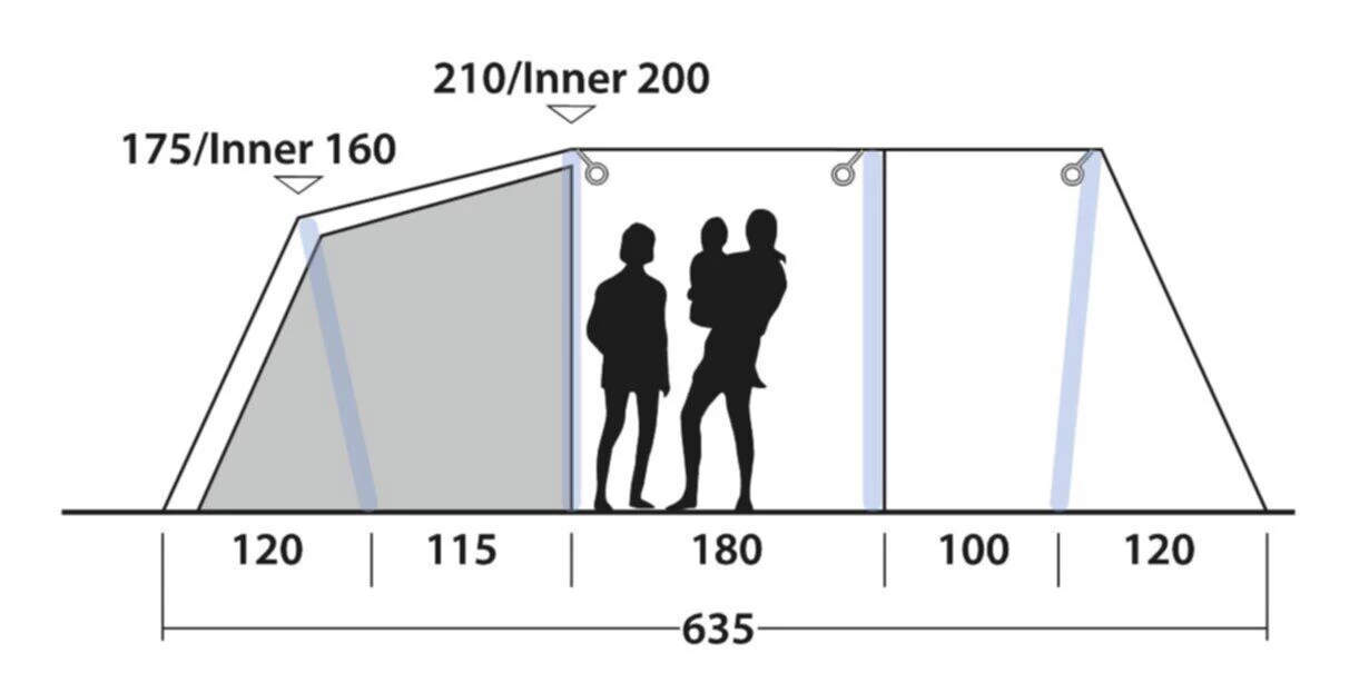 Outwell Parkdale 4PA Tent (2023) 5 Outwell Parkdale 4PA Tent (2023) - Image 3