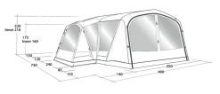 Outwell Mountain Lake 5ATC Tent (2022) 18 Outwell Mountain Lake 5ATC Tent (2022) -Outdoor Camping Store 111198 mountain lake 5atc drawing perspective2