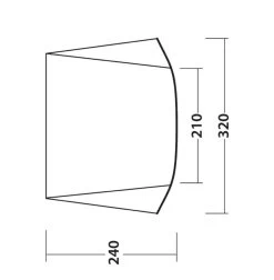 Outwell Touring Canopy Poled -Outdoor Camping Store 111252 touring canopy drawing floorplan3