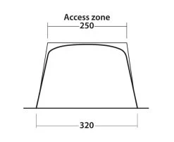 Outwell Touring Canopy Poled -Outdoor Camping Store 111252 touring canopy drawing other5