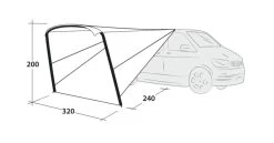 Outwell Touring Canopy Air -Outdoor Camping Store 111253 touring canopy air drawing perspective2
