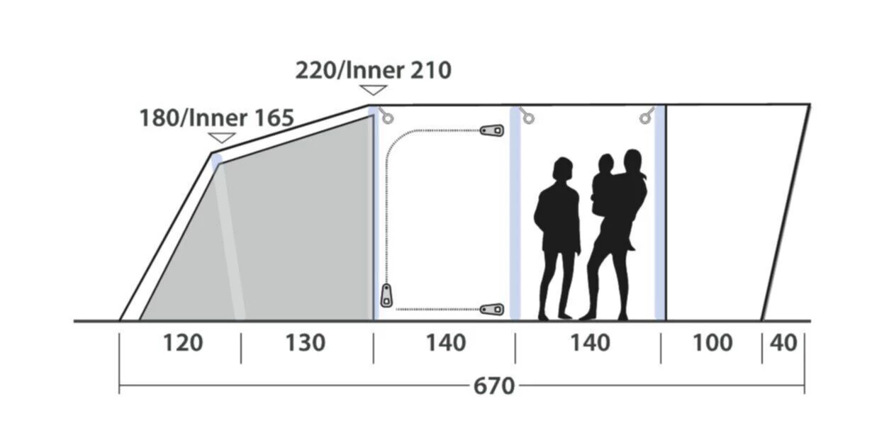 Outwell Springville 5SA Tent (2023) 6 Outwell Springville 5SA Tent (2023) - Image 4