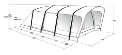 Outwell Springville 6SA Tent (2023) 26 Outwell Springville 6SA Tent (2023) -Outdoor Camping Store 111277 springville 6sa drawing perspective2