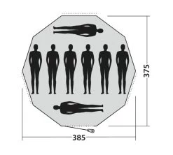 Easy Camp Moonlight Tipi Tent 21 Easy Camp Moonlight Tipi Tent -Outdoor Camping Store 120381 moonlight tipi drawing floorplan3