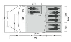 Easy Camp Palmdale 800 Lux Tent (2023) 11 Easy Camp Palmdale 800 Lux Tent (2023) -Outdoor Camping Store 120450 palmdale 800 lux drawing floorplan3