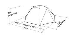 Robens Boulder 2 Tent (2023) -Outdoor Camping Store 130273 boulder 2 drawing perspective2 1