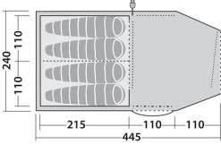 Robens Double Dreamer 4 Tent (2023) 22 Robens Double Dreamer 4 Tent (2023) -Outdoor Camping Store 130278 double dreamer 4 drawing floorplan3