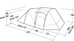 Robens Double Dreamer 5 Tent (2023) 25 Robens Double Dreamer 5 Tent (2023) -Outdoor Camping Store 130279 double dreamer 5 drawing perspective2