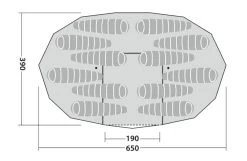 Outwell Robens Klondike Twin Tipi Tent (2023) 18 Outwell Robens Klondike Twin Tipi Tent (2023) -Outdoor Camping Store 130359 klondike twin drawing floorplan3