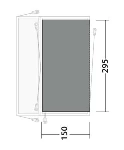 Outwell Lakecrest Flat Woven Carpet -Outdoor Camping Store 170878 flat woven carpet lakecrest drawing floorplan2