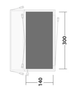 Outwell Lakecrest Footprint Groundsheet -Outdoor Camping Store 170883 footprint lakecrest drawing floorplan2