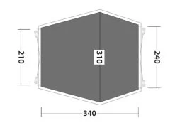 Outwell Woodcrest Footprint Groundsheet -Outdoor Camping Store 170887 footprint woodcrest drawing floorplan2