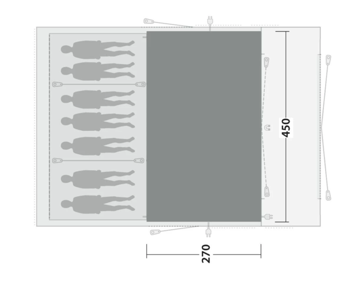 Outwell Vermont 7PE Flat Woven Carpet 4 Outwell Vermont 7PE Flat Woven Carpet - Image 2