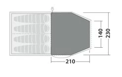 Robens Double Dreamer 4 Fleece Carpet (210*220) 7 Robens Double Dreamer 4 Fleece Carpet (210*220) -Outdoor Camping Store 190062 fleece carpet double dreamer 4 drawing floorplan2