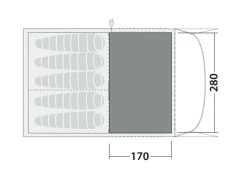 Robens Fleece Carpet Wolf Moon 5XP 7 Robens Fleece Carpet Wolf Moon 5XP -Outdoor Camping Store 190070 fleece carpet wolf moon 5xp drawing floorplan2