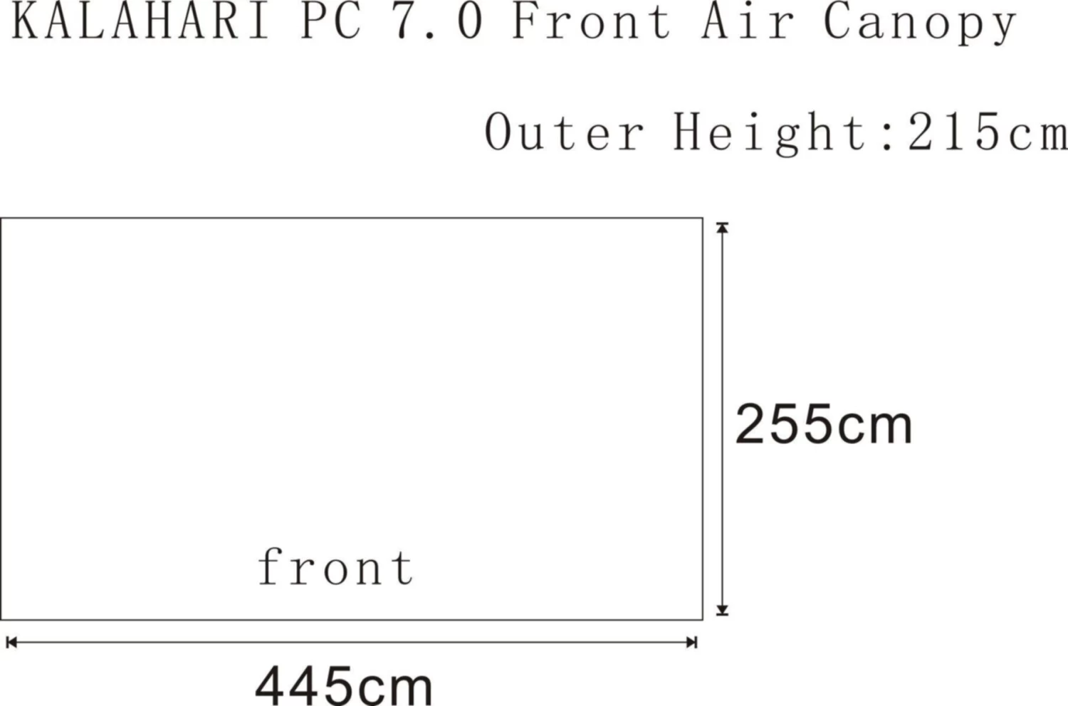 Outdoor Revolution Kalahari PC Front Air Canopy 4 Outdoor Revolution Kalahari PC Front Air Canopy - Image 2