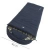 Outwell Camper Lux "R" Sleeping Bag Deep Blue (2023) -Outdoor Camping Store 230393 camper lux right side zipper feature photo2