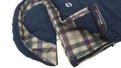 Outwell Camper Lux "R" Sleeping Bag Deep Blue (2023) -Outdoor Camping Store 230393 camper lux right side zipper feature photo4