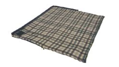 Outwell Camper Lux "R" Sleeping Bag Deep Blue (2023) -Outdoor Camping Store 230393 camper lux right side zipper feature photo6