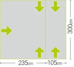 Quest Falcon Air 300 Drive Away Awning Low (180-120cm) (2022) -Outdoor Camping Store a3507a 7 midsize 1