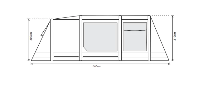 Outdoor Revolution Airedale 5.0s Tent (2022) 6 Outdoor Revolution Airedale 5.0s Tent (2022) - Image 4