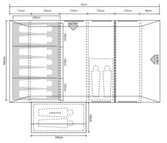 Outdoor Revolution Camp Star 700SE Tent Bundle (2023) 4 Outdoor Revolution Camp Star 700SE Tent Bundle (2023) - Image 2