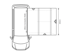 Outdoor Revolution Cayman Cuba Air Low Driveaway Awning (180-210cm) -Outdoor Camping Store cayman cuba 1 flr
