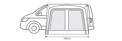 Outdoor Revolution Cayman Cuba Air Low Driveaway Awning (180-210cm) -Outdoor Camping Store cayman cuba 3 flr