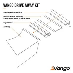 Vango Airbeam Vango Galli III Low Airaway Awning (2022) -Outdoor Camping Store drive away kit explainer 20