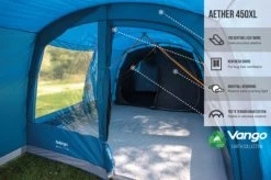 Vango Aether Poled 450XL Tent (2022) 15 Vango Aether Poled 450XL Tent (2022) -Outdoor Camping Store earth collection poled infographics call outs5