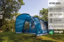 Vango Aether Poled 450XL Tent (2022) 16 Vango Aether Poled 450XL Tent (2022) -Outdoor Camping Store earth collection poled infographics call outs6
