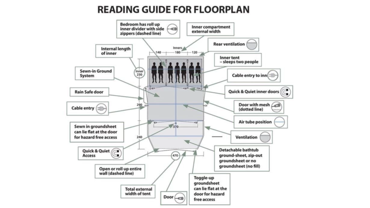 Outwell Parkdale 6PA Tent (2023) 7 Outwell Parkdale 6PA Tent (2023) - Image 5
