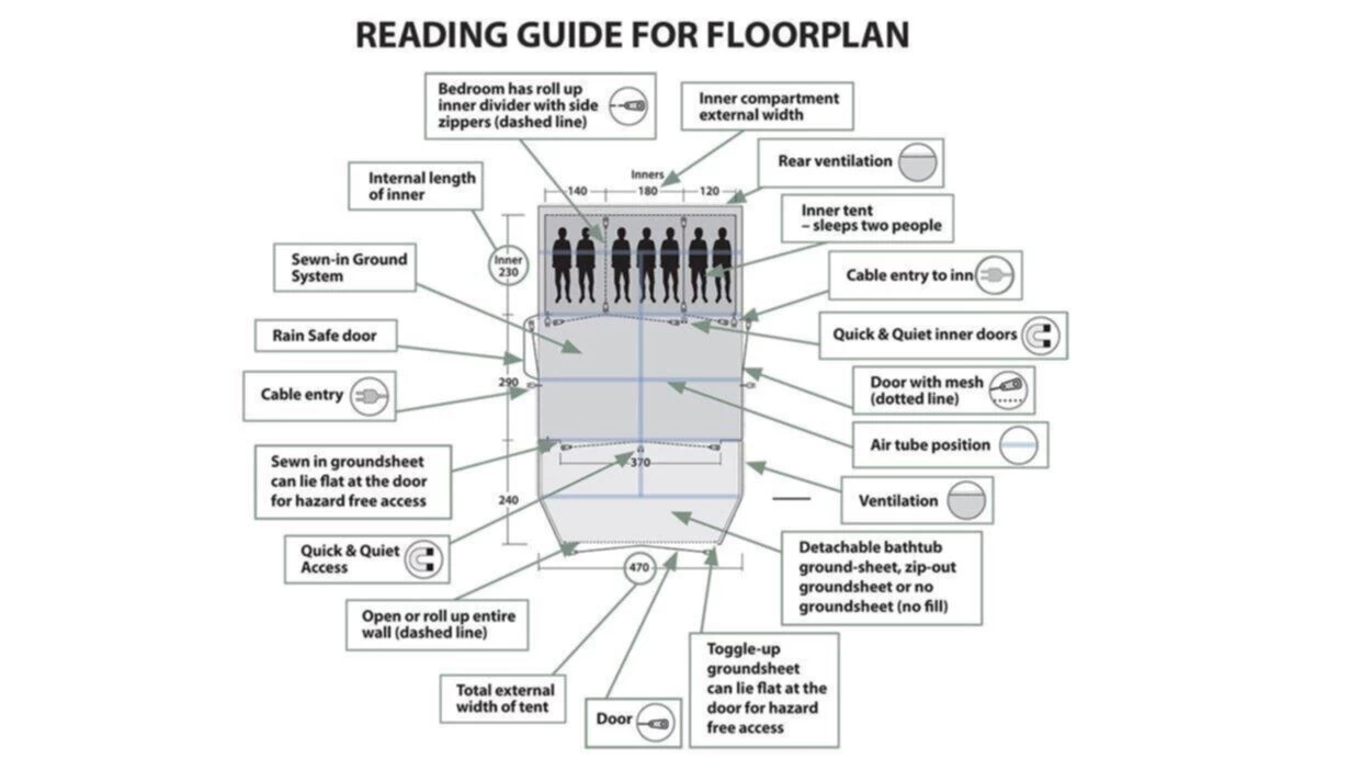 Outwell Parkdale 4PA Tent (2023) 7 Outwell Parkdale 4PA Tent (2023) - Image 5