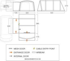 Vango Airbeam Vango Galli CC Air Low Awning (2023) -Outdoor Camping Store galli cc air low floorplan lowres