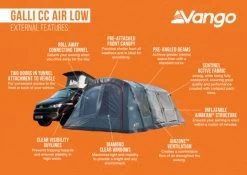Vango Airbeam Vango Galli CC Air Low Awning (2023) -Outdoor Camping Store galli cc air low 1
