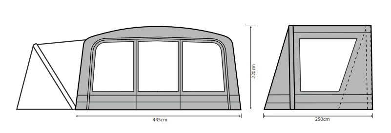 Outdoor Revolution Kalahari PC 9.0 DSE Front Porch Extension (2023) 7 Outdoor Revolution Kalahari PC 9.0 DSE Front Porch Extension (2023) - Image 5