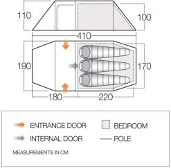 Vango Scafell 300+ Tent (2022) 7 Vango Scafell 300+ Tent (2022) -Outdoor Camping Store vango 2020 tents floorplan scafell 300