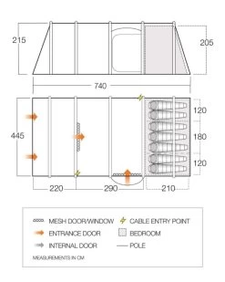Vango Airbeam Vango Lismore Air 700DLX Tent Package (2023) 15 Vango Airbeam Vango Lismore Air 700DLX Tent Package (2023) -Outdoor Camping Store vango 2023 tents floorplan stargrove air 700dlx